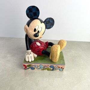 Jim Shore Disney Showcase Mickey Bookend (From “Mickey & Minnie Mouse Bookends”)